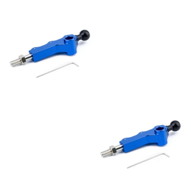 Scienceny Palanca de cambios doble ajustable con mayor capacidad de respuesta para La altura corta ajustable permite al conductor hacer azul Azul 2piezas
