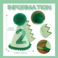 thumbnail image 2 of Gorro de cumpleaños digital con temática de dinosaurios, perfecto para añadir un toque de encanto prehistórico a cualquier celebración de cumpleaños., 2 of 5