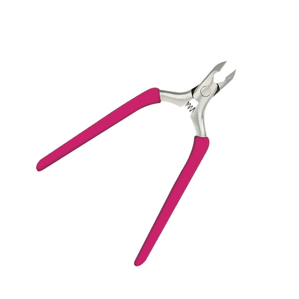 Minnieouse Manicura Uña Toenail Cuticle Nipper Tijeras Removedor de piel muerta Mango de silicona Antideslizante Pedicura profesional Juegos de manicura Rosa roja Minnieouse CE015810-04