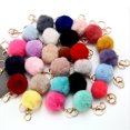 thumbnail image 4 of Qarigey Colgante de bola de felpa, accesorio de decoración de moda de tamaño pequeño exquisito, colgantes universales DIY, decoración colgante, Ropa, zapatos y accesorios Miscelánea Violeta Qarigey AP014142-09, 4 of 6