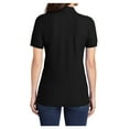 thumbnail image 2 of Yellow Rooster Women's Core Blend Pique Polo Jet Black M, 2 of 6