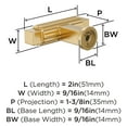 thumbnail image 5 of Amerock Ballard 2 inch (51mm) Length Champagne Bronze Cabinet Knob, 5 of 6