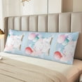 thumbnail image 6 of Gaeub Cute Elephant Printed Long Body Pillowcase Envelope Closure 1 Pack Wrinkle for Night Sweats - 20x54 in, 6 of 8