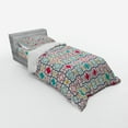 thumbnail image 3 of Ambesonne Moroccan Bedding Set 4 Pcs, Quatrefoil, Queen, Blue Green, 3 of 3