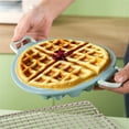 thumbnail image 4 of Silicone Non- 4 Cavitys Waffle Muffin Pans Baking Tray Cake Tools Dark Gray, 4 of 9