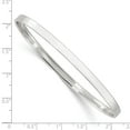 thumbnail image 4 of Auriga Fine Jewelry 925 Sterling Silver 4mm Slip-On Bangle 8inch for Women, 4 of 5