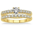 thumbnail image 2 of 0.50 Carat Elegant Bridal Set with Round Cut Diamond in 10k Yellow Gold, 2 of 2