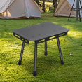 thumbnail image 1 of Mesa de campamento plegable taburete portátil con tablero de almacenamiento taburete de pesca mesa de playa silla pequeña para bbq senderismo pesca en Bolsa negra, 1 of 8