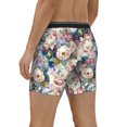 thumbnail image 3 of Rocae Colorful Flowers for Stretch Moisture-Wicking Underwear,Men's Underwear Boxer Briefs X-Large, 3 of 9