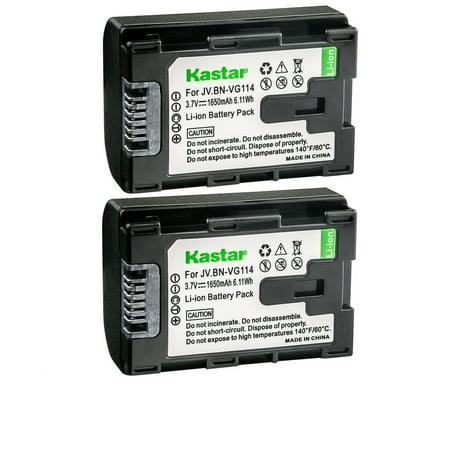 Kastar 2-Pack Battery Replacement for JVC BN-VG114AC BN-VG114E BN-VG114EU BN-VG114U BN-VG114US BN-VG114USM BN-VG121 BN-VG121AC BN-VG121E BN-VG121EU BN-VG121U BN-VG121US BN-VG121USM BN-VG138 BN-VG138AC