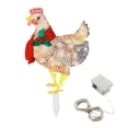 thumbnail image 2 of Decoración De Luz LED Para Pollo, Luz Navideña Para Pollo, Plástico, Impermeable, Multifuncional, Resistente A La Intemperie, Duradera Con Bufanda Para Exteriores, 2 of 7
