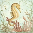 thumbnail image 2 of McRostie, Kate 26x26 Gold Ornate Wood Framed with Double Matting Museum Art Print Titled - Seahorse I, 2 of 4