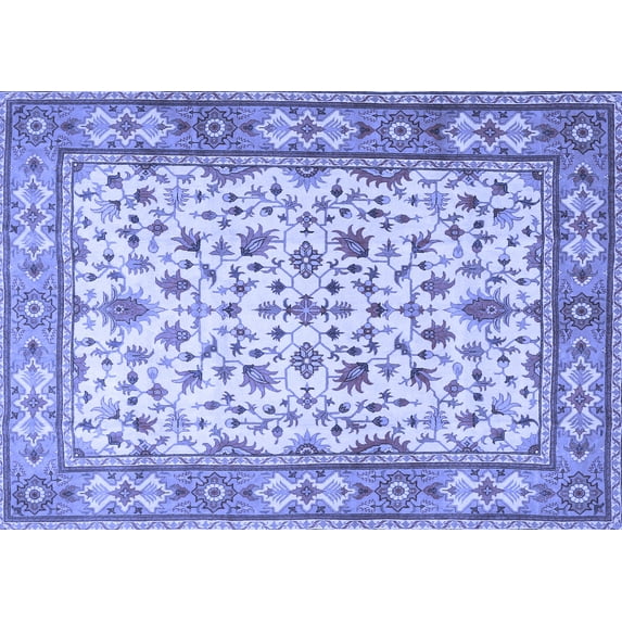 Ahgly Company Indoor Rectangle Persian Blue Traditional Area Rugs, 7' x 10'