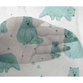 thumbnail image 5 of oneOone Viscose Chiffon Dusty Teal Green Fabric Bear Quilting Supplies Print Sewing Fabric By The Yard 42 Inch Wide, 5 of 6