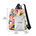 thumbnail image 3 of FORMRS Women's Travel Backpack Purse Anti-theft Hidden Pockets Casual Shoulder Bag, Pink Colorful Circles, 3 of 7