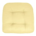 thumbnail image 4 of Sweet Home Collection 19"x19" Reversible Seat Cushion, Polyester, Yellow, Indoor/Outdoor, (2-Pack), 4 of 5