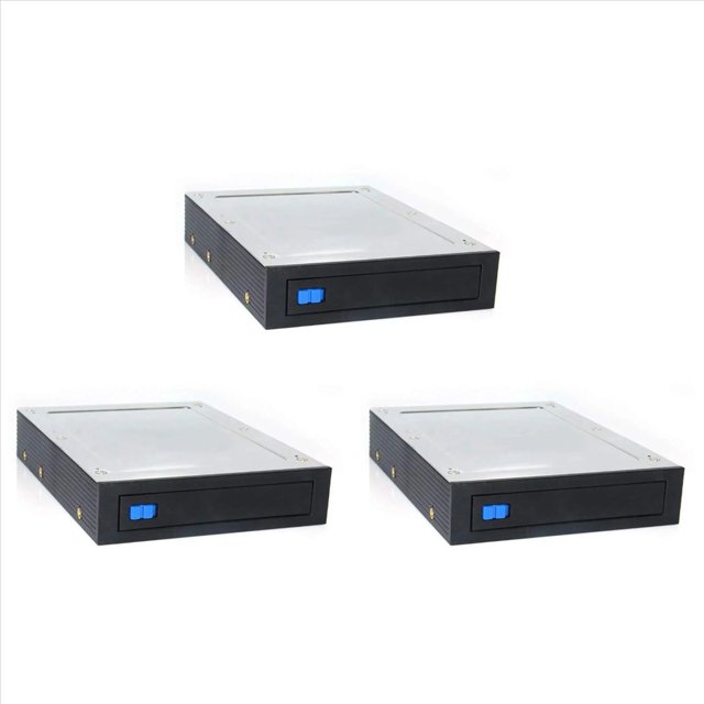 3X Bahía de Disquete Interna de 2,5 Pulgadas una 3,5 Pulgadas III 6 Gbps Bastidor Móvil Sin Bandeja para Plano Posterior de Disco Duro HDD SSD de 2,5 Pulgadas