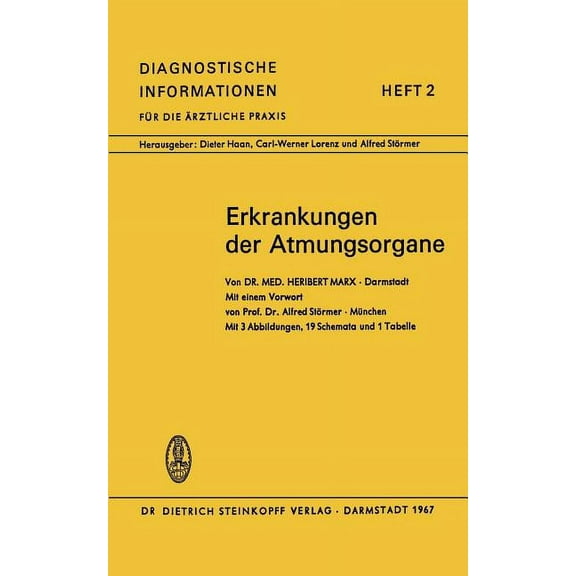 Diagnostische Informationen Für Die Ärzt Erkrankungen Der Atmungsorgane, (Paperback)