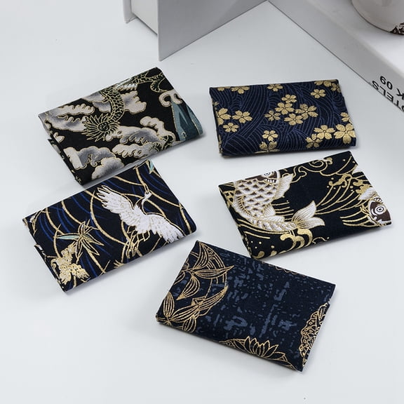 5 set Printed Cotton Fabric for Patchwork Sewing Tissue to Patchwork Quilting with Japanese Zephyr style Pattern Cloud Pattern 25x20cm 5pcs/set