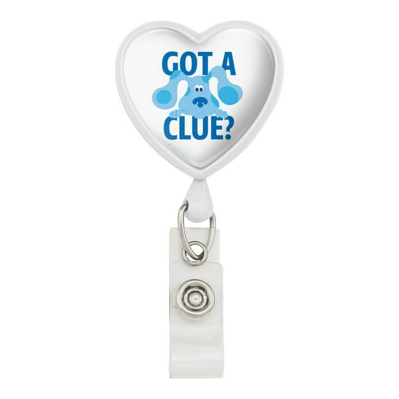 Blue's Clues Got a Clue Heart Lanyard Retractable Reel Badge ID Card Holder