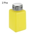 thumbnail image 3 of Uxcell 2 piezas dispensador de alcohol solvente 200ml (6.8oz) botella de dispensador de líquido para quitaesmalte, amarillo, 3 of 6