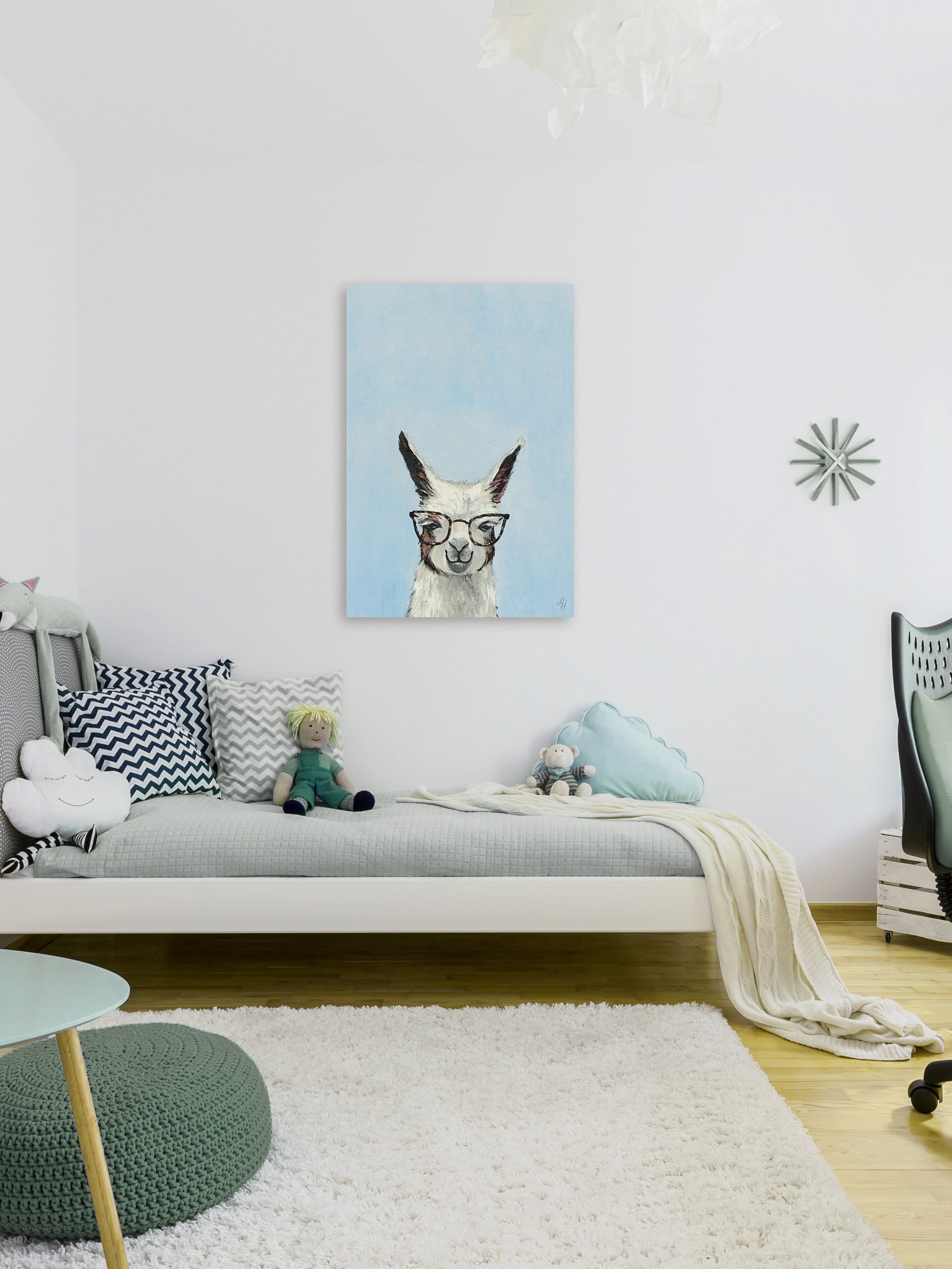 Marmont Hill Jolly Llama III Canvas Wall Art