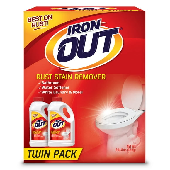 Iron OUT Rust Stain Remover Powder, Remove Rust Stains in Bathrooms, Kitchens