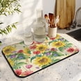 thumbnail image 5 of Colorful Flowers Kitchen Mats for Floor Set of 2 Pieces Kitchen Rugs and Coffee Mat Sunflower Cornflower Poppy Dish Drying Mats Kitchen Accessories, 5 of 6