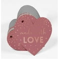 thumbnail image 3 of Inkdotpot 100 Pack Real Rose Gold Foil Paper Tag Made With Love Wedding Favor Hang Tag, 3 of 6