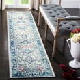 thumbnail image 3 of SAFAVIEH Brentwood Nanette Floral Bordered Runner Rug, 2' x 14', Light Grey/Blue, 3 of 9