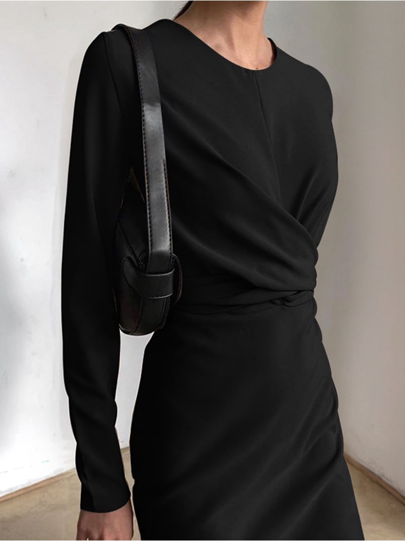 slimming bodycon dress Elegance Lace One Shoulder Dress, Long Sleeve Slimming Bodycon Gown, Perfect for Evening & Commuting, Stylish Feminine Women's Fashion