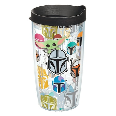 

Tervis Star Wars The Mandalorian Peekaboo Made in USA Double Walled Insulated Tumbler Travel Cup Keeps Drinks Cold & Hot 16oz Classic