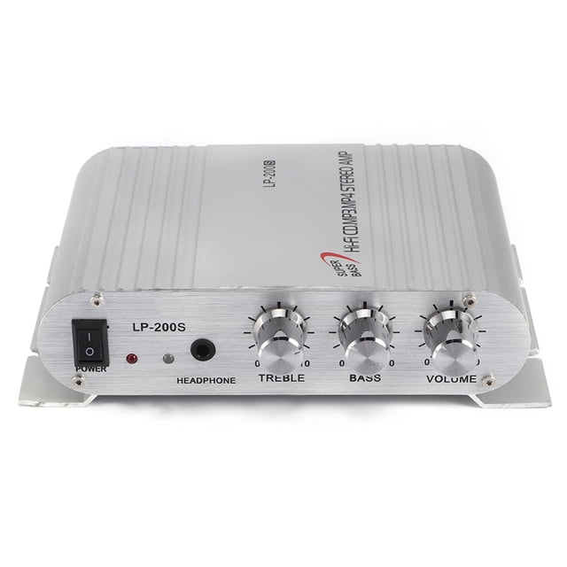 Amplificador de Audio estéreo para coche, receptor de amplificador de Audio de 12V, 20Wx2, sonido estéreo HIFI de alta potencia