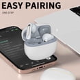 thumbnail image 6 of COFEST Electronics Gadgets,Bluetooth Earphones In Ear Wireless Female Mini High Appearance,True Noise Reduction,Long Endurance,Comfortable Sleep,Orange,, 6 of 8