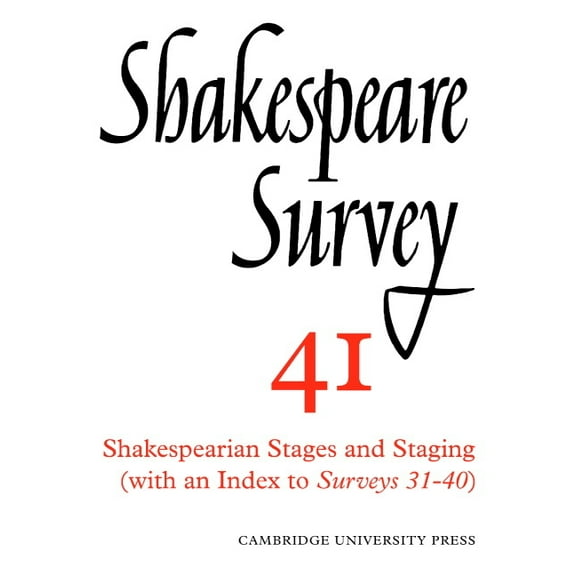 Shakespeare Survey, (Paperback)