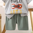 thumbnail image 4 of CYRBOKO Baby Boys Outfit Sets, Short Sleeve Summer Elastic Waist Cotton Vacation T-shirts with Shorts Multicolor Size 6-9 Months, 4 of 4
