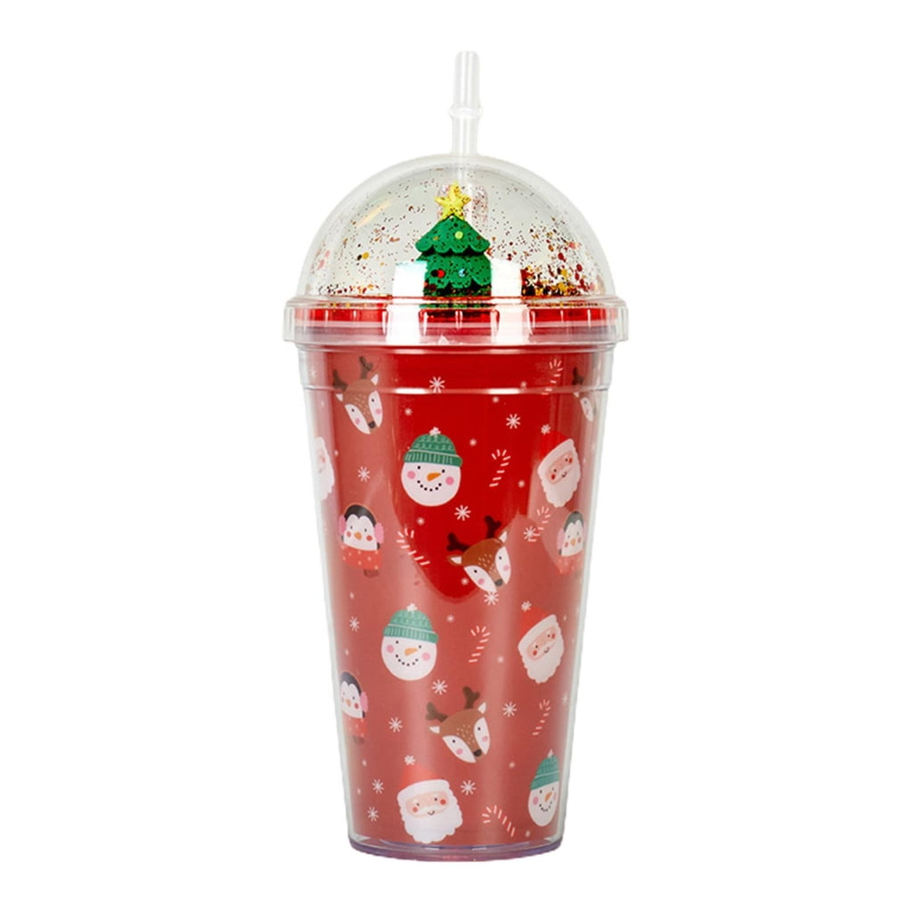 CHRISTMAS SPECIAL: 12 OZ XMAS MIXED DOUBLE WALL EMBOSSED RED/GREEN  BIODEGRADABLE CUPS - H-Pack