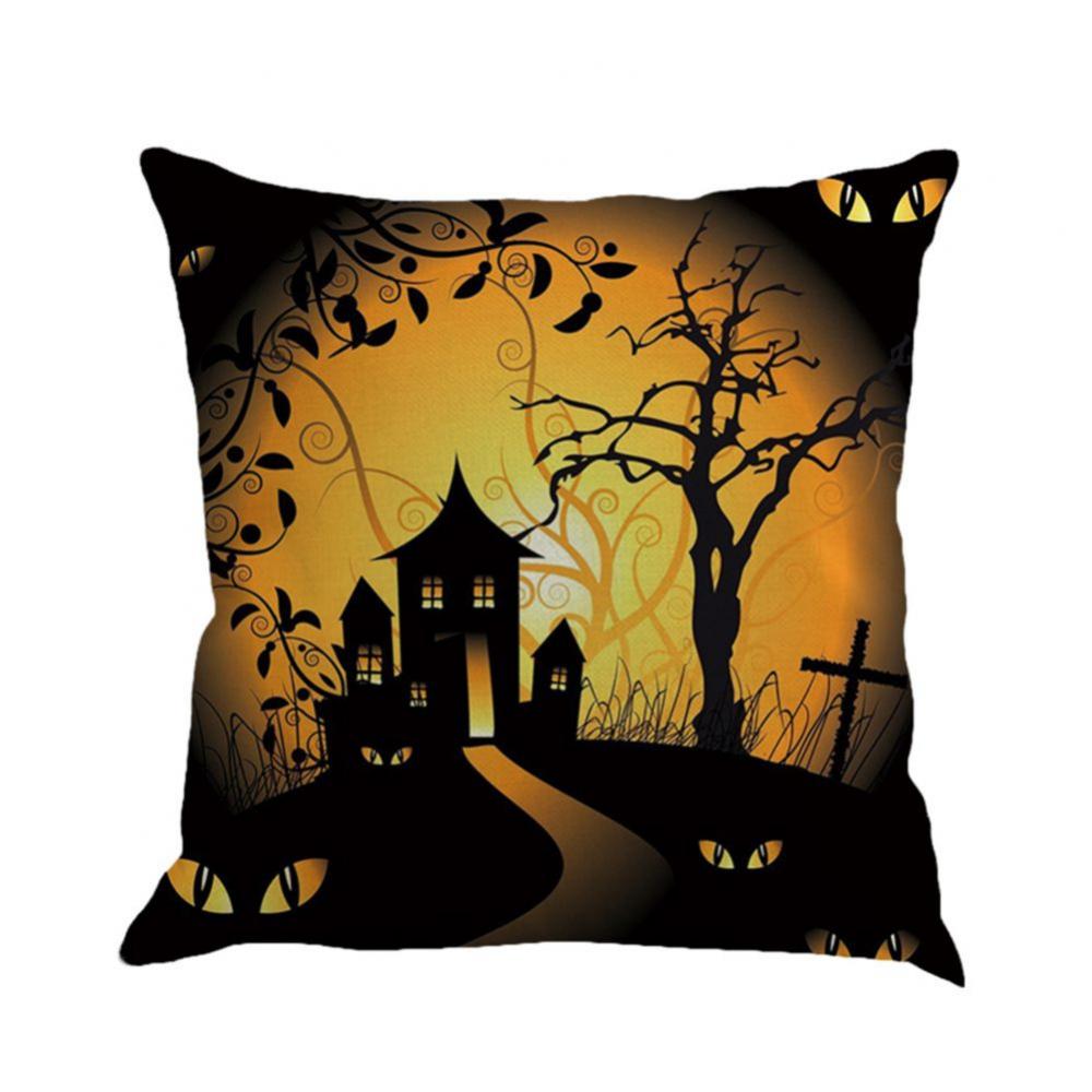 Halloween Pillow Covers,18×18 Inch,Trick or Treat Pillow Covers Holiday