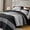 02 - Black and White, variant on King Size Quilt Set Sage Green, 3 Pieces Mint Green Ultra Soft Lightweight Bedspreads & Coverlets Set, Patchwork Striped Quilted Bedding Sets for All Seasons (1 Quilt, 2 Pillow Shams)