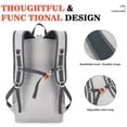 thumbnail image 4 of Mochila BAGPARKK, grande, 35 L, ligera y plegable, gris, 4 of 7