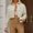 White, variant on Women's Solid Color Casual Long Sleeved Short Lapel Leather Jacket Jacket Jacket Junior Jackets Business Casual Outfits for Women Junior Jacket Women Button Jacket Womens Work Outfits Women Light