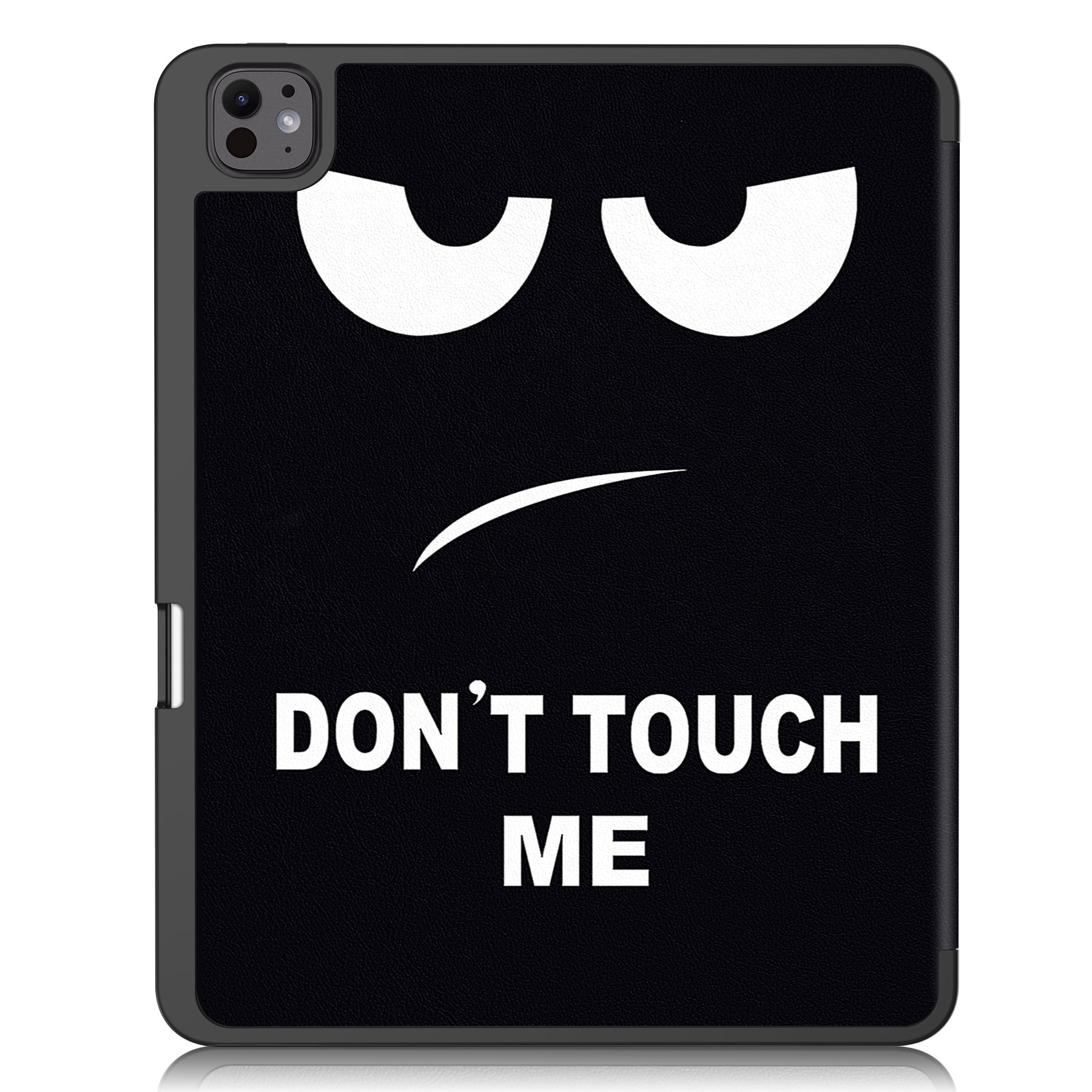 ShellTech Case for iPad Pro 13 inch 2024 with Pencil Holder,Slim Leather Smart  Auto Wake/Sleep Cover Full Body Protective Trifold Stand Soft TPU Back Case For iPad Pro 13" 2024,Eyes