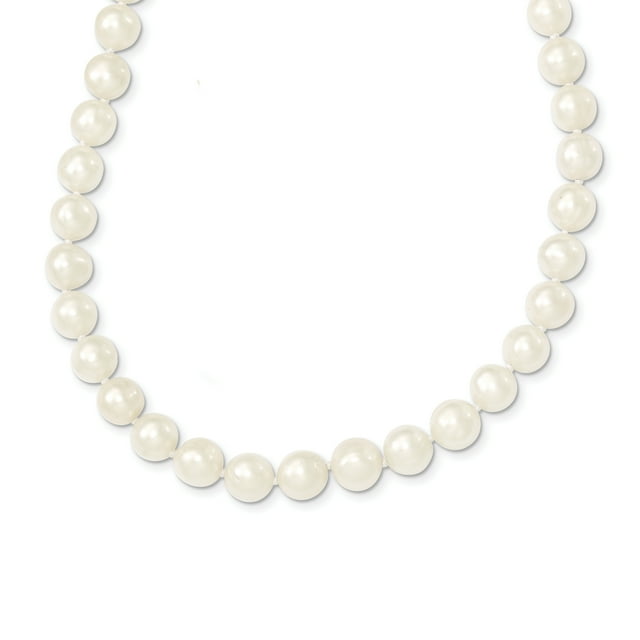 14K Yellow Gold 7.5-9mm FW Cultured Pearl Necklace 18 Inch