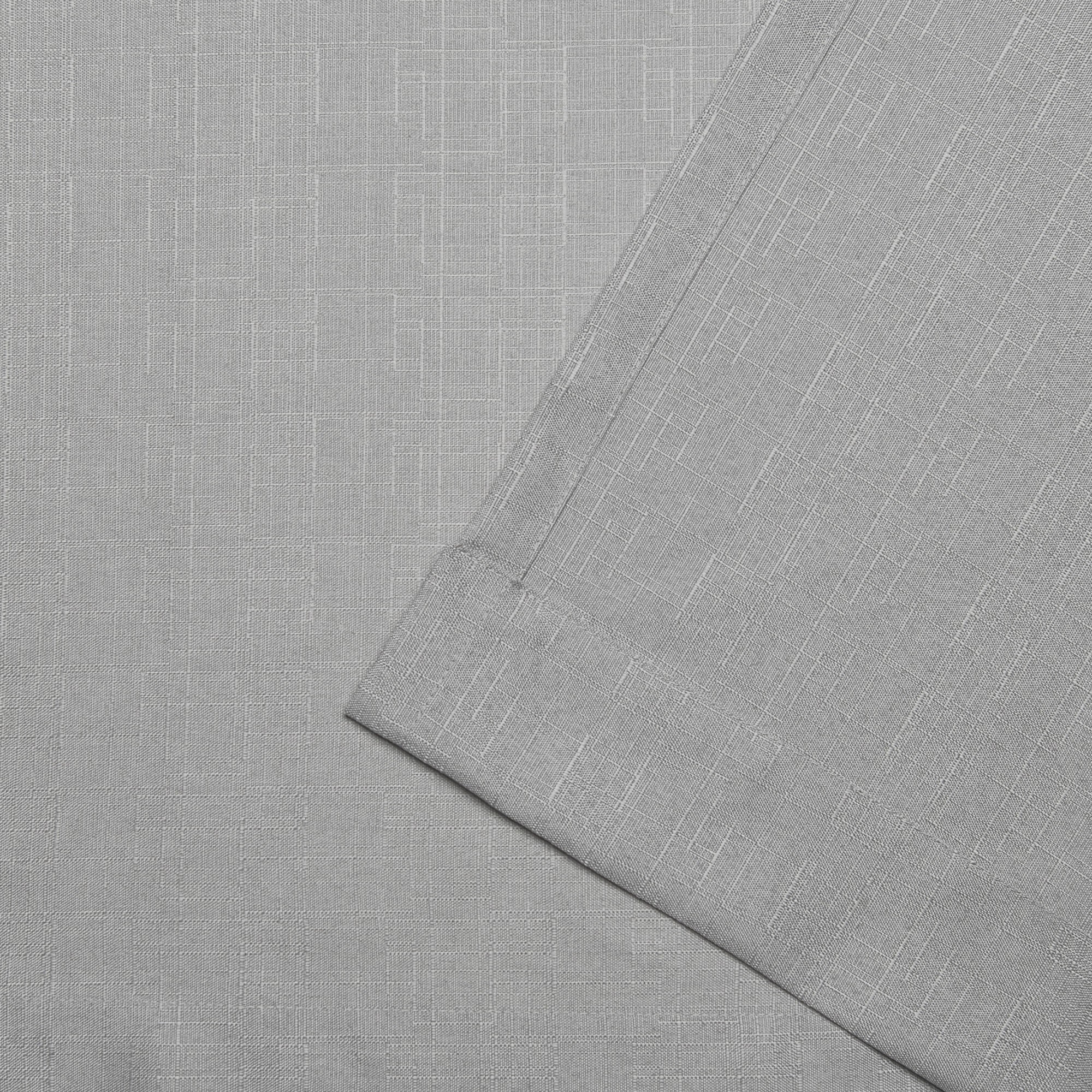 Exclusive Home Loha Linen Braided Tab Top Curtain Panel Pair, 54"x96", Dove Grey
