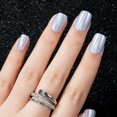 thumbnail image 1 of Press on Nails Jofay Fashion Short Rainbow Laser Púrpura 32 unidades, 1 of 8