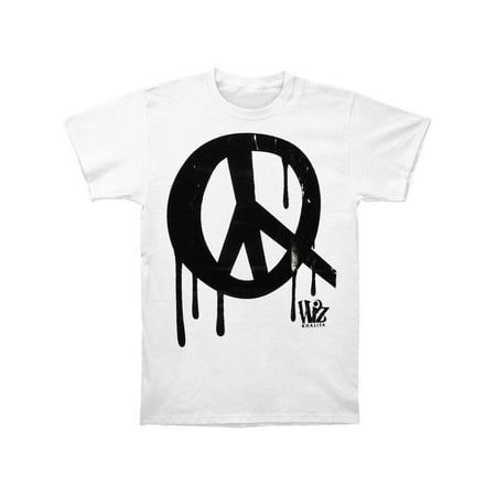 Wiz Khalifa Men's  Peace Slim Fit T-shirt White