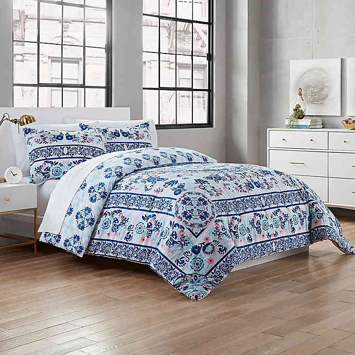 Garment Washed Ellia 2Piece Reversible Twin/Twin XL Comforter Set in