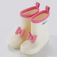 thumbnail image 2 of Fozruso Girls Boots Fashionable Rain Shoes For Kids With Cute Bow Children’s Rain Boots For Outdoor Play And Adventure,Sizes 13(7-8 Years), 2 of 4