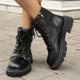 thumbnail image 3 of NECHOLOGY Botas Mujer Adulto Femenino Zapatos Botines mujer Botas de mujer de otoño e invierno a juego de colores a la moda con botas con cremallera lateral (Black, 7), 3 of 7