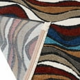 thumbnail image 7 of Luxe Weavers Modern Abstract Waves Fringe Area Rug Multi 8x10, Machine-Woven Carpet, 7 of 7